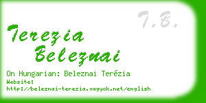 terezia beleznai business card